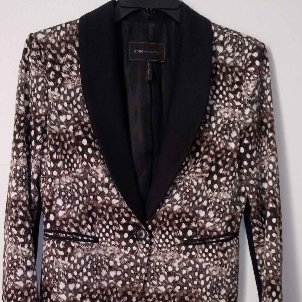 BCBG black/brown blazer